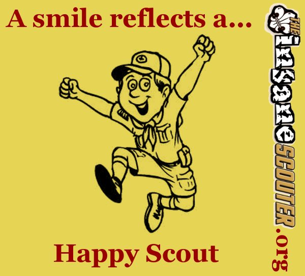 A smile reflects a happy scout