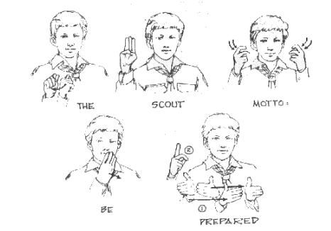 The Boy Scout Motto in Sign Language